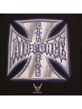 Air Force Shirt Adult Small Iron Cross USAF Military 2004
